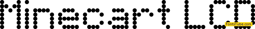 Minecart LCD Font