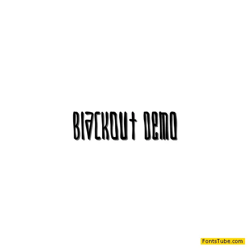 BlackOut-Demo Font