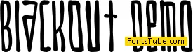 BlackOut-Demo Font