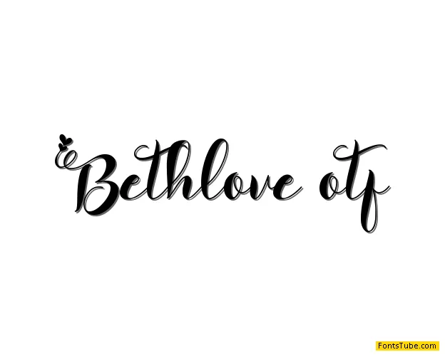 Bethlove Font
