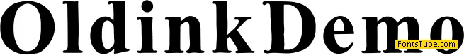 Oldink Demo Font