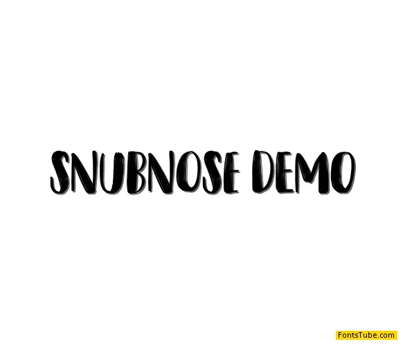 Snubnose DEMO Font