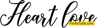Heart love Font