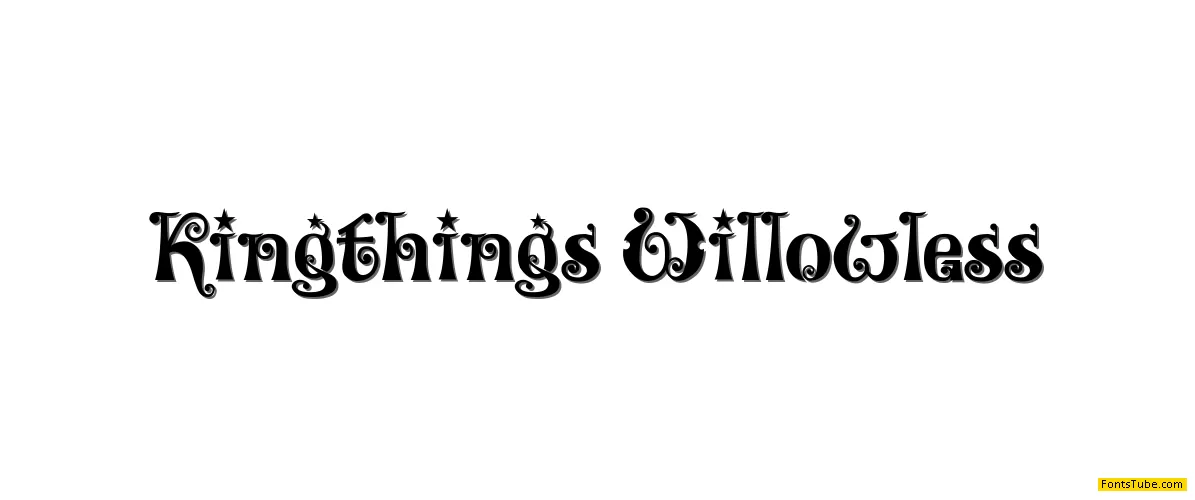 Kingthings Willowless Font