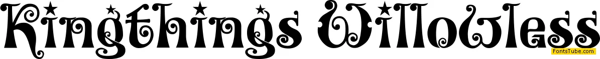 Kingthings Willowless Font