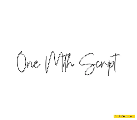 One Mith Script Font