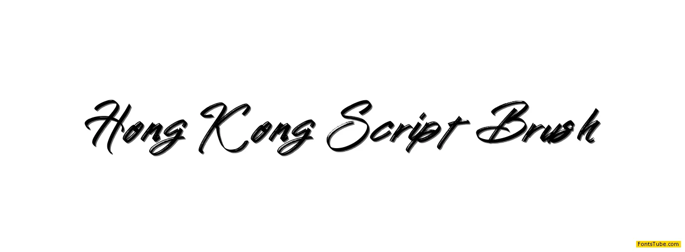 Hong Kong Script Brush Font
