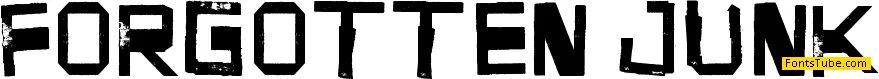 Forgotten Junk Font
