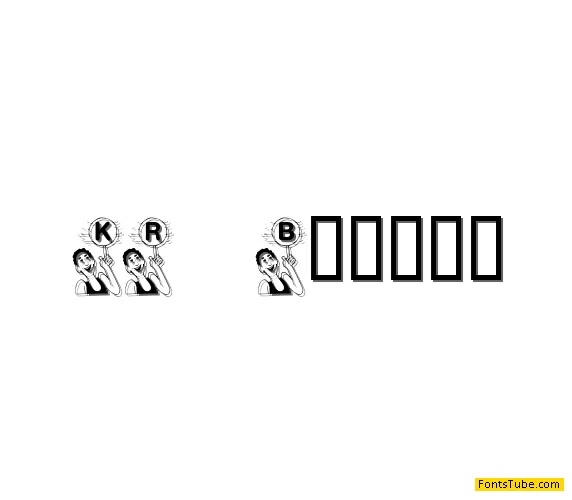 KR B'ball Font