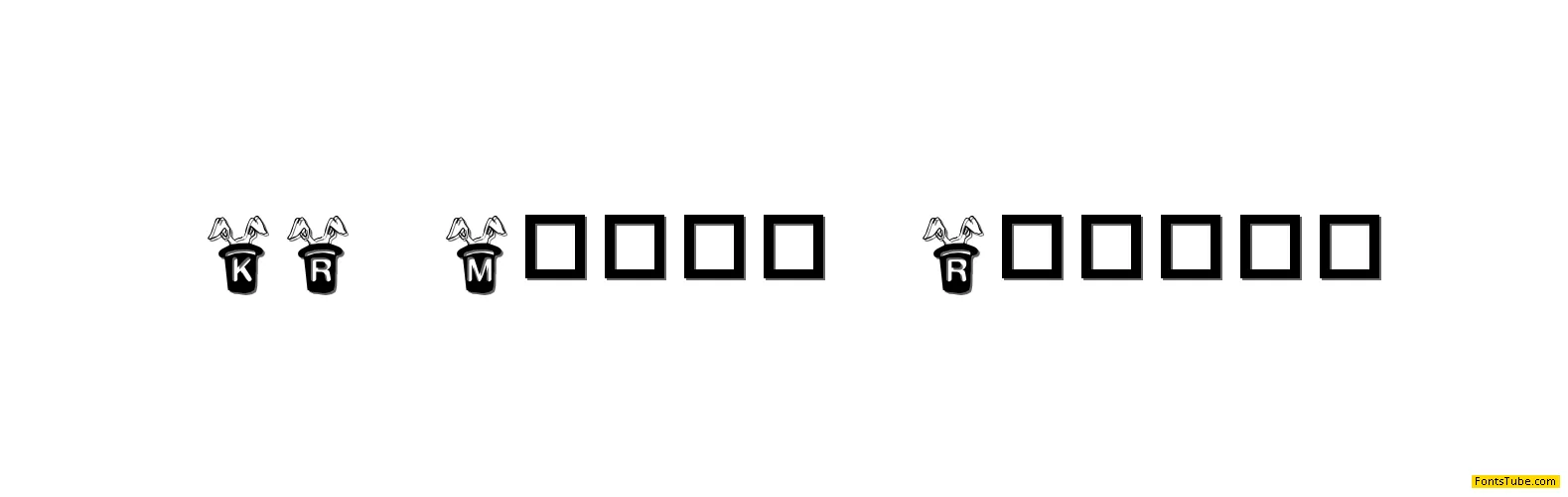 KR Magic Rabbit Font