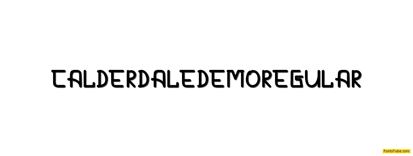 CALDERDALE DEMO Font Family