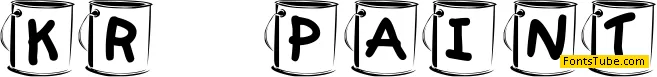 KR Paint Font