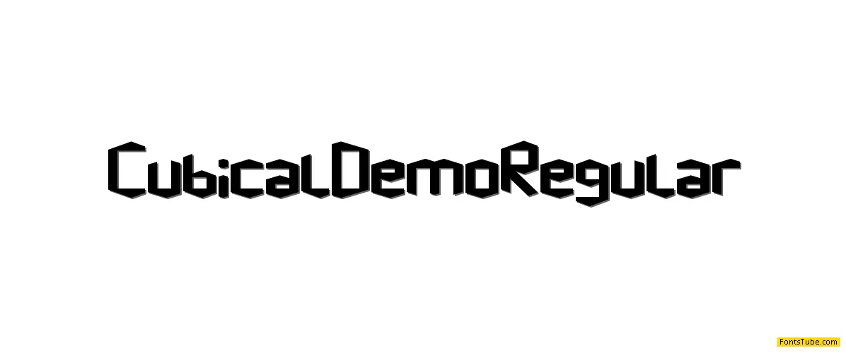 Cubical Demo Font Family