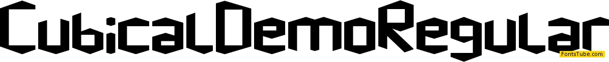 Cubical Demo Font Family