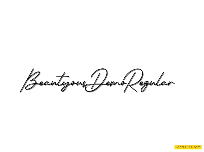 Beautyous Demo Font Family