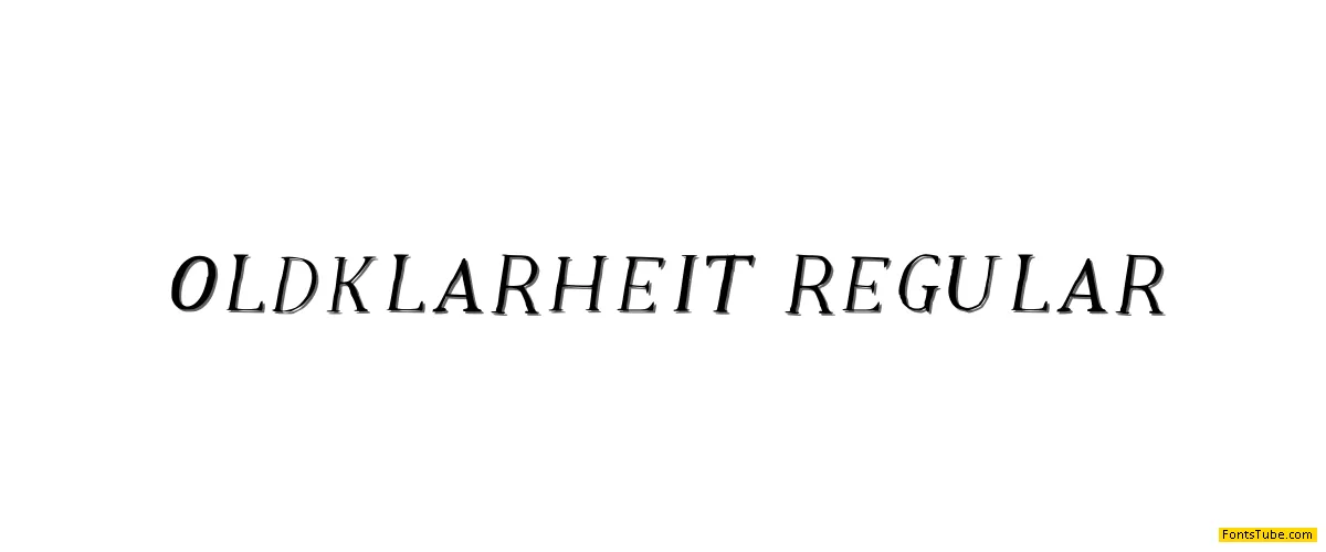 Old Klarheit Font