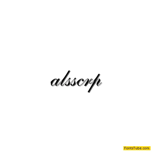 ALS Script Font