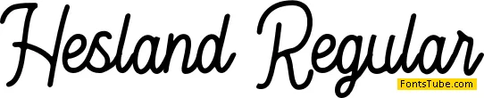 Hesland Regular Font