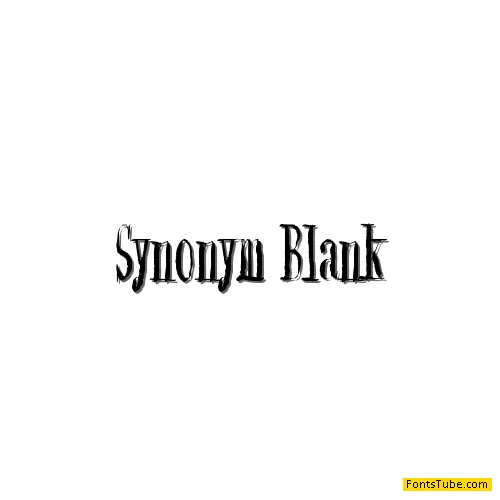 Synonym Blank Font