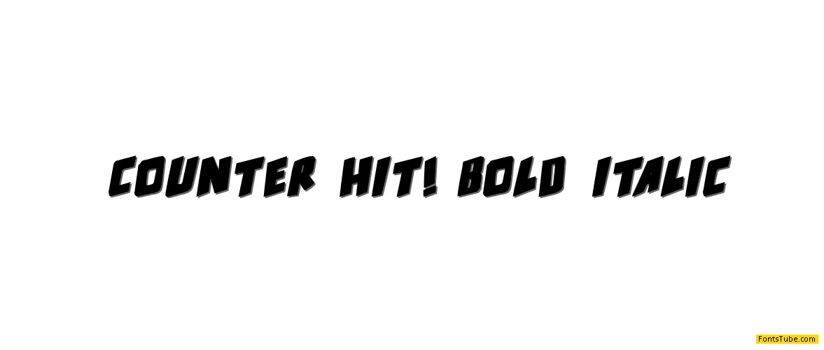 counter hit! Font Family