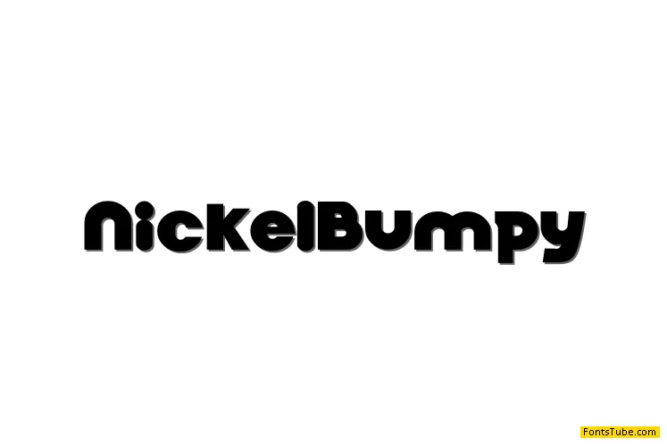Nickel Bumpy Font