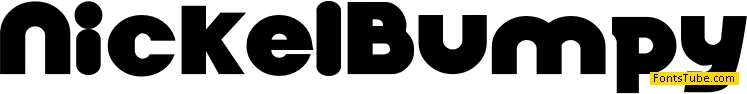 Nickel Bumpy Font