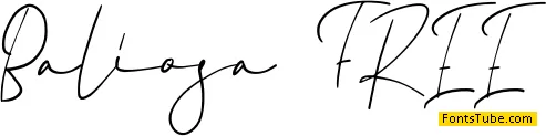Baliosa FREE Font