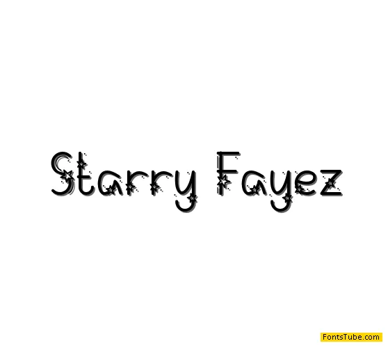 Starry Fayez Font