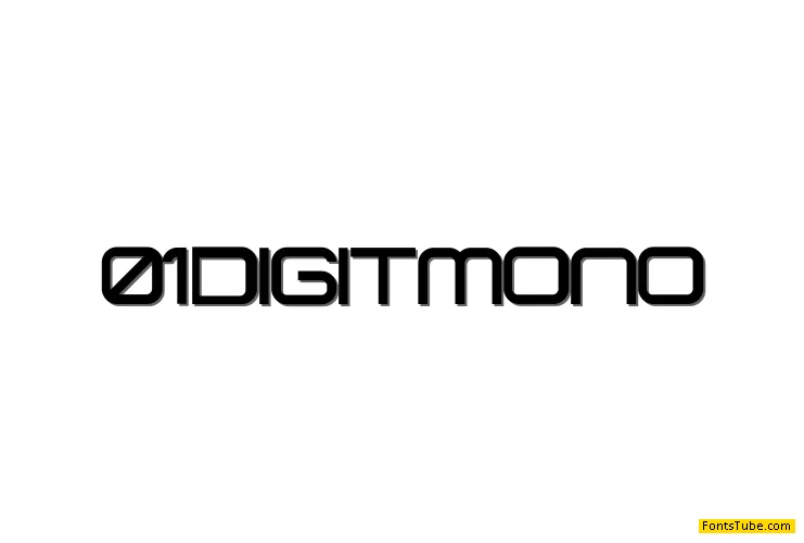 01 DigitMono Font