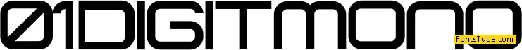 01 DigitMono Font