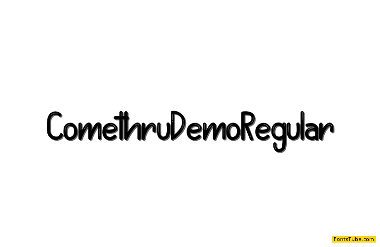 Comethru Demo Font