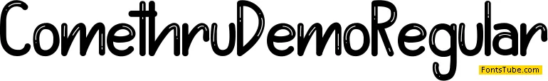 Comethru Demo Font
