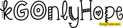 KG Only*Hope Font