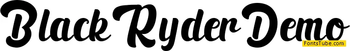 Black Ryder Demo Font