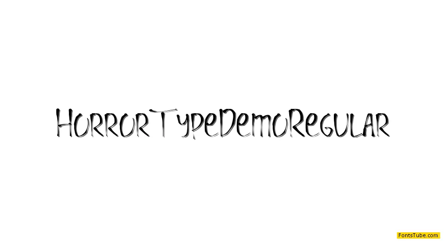 Horror Type Demo Font