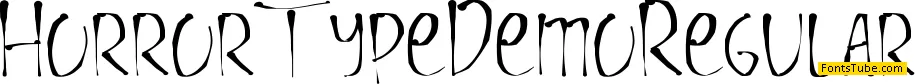 Horror Type Demo Font