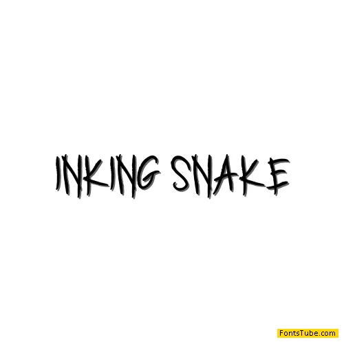 INKING SNAKE Font