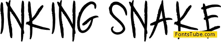 INKING SNAKE Font