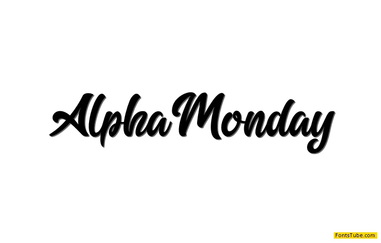 Alpha Monday Font