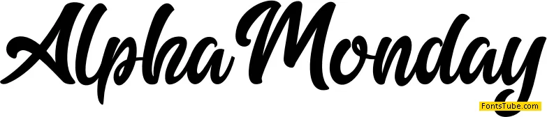 Alpha Monday Font