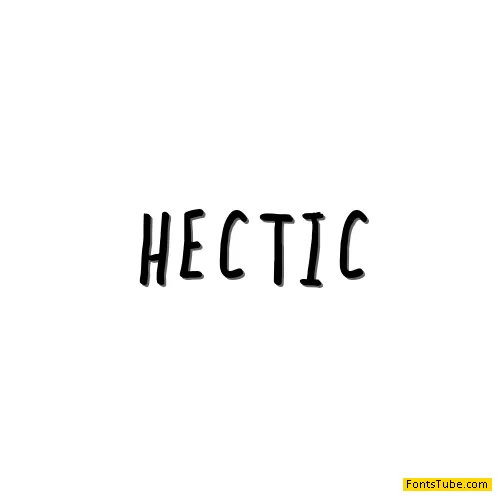 hectic Font