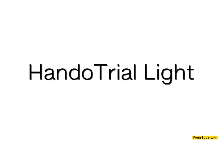 Hando Trial Font Family