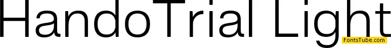 Hando Trial Font Family
