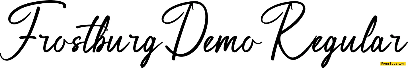 Frostburg Demo Font