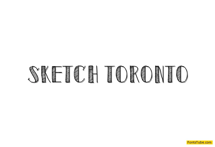 Sketch Toronto Font
