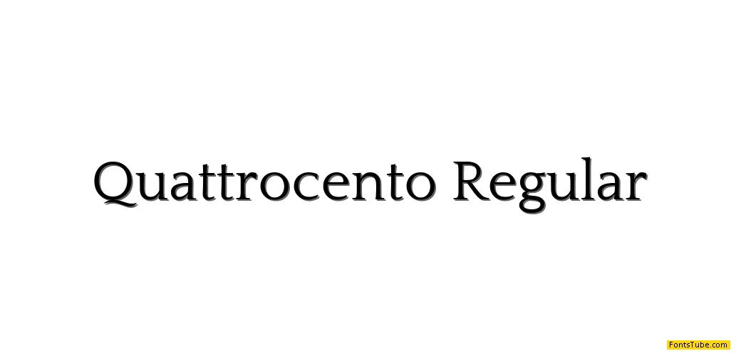 Quattrocento Font Family