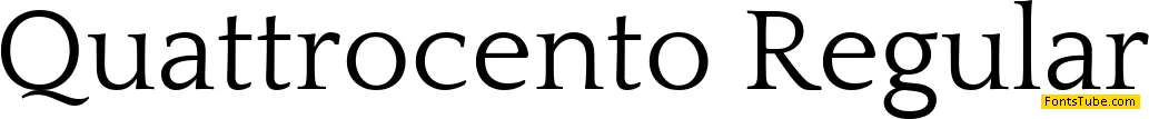 Quattrocento Font Family