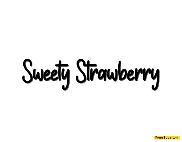 Sweety Strawberry Font