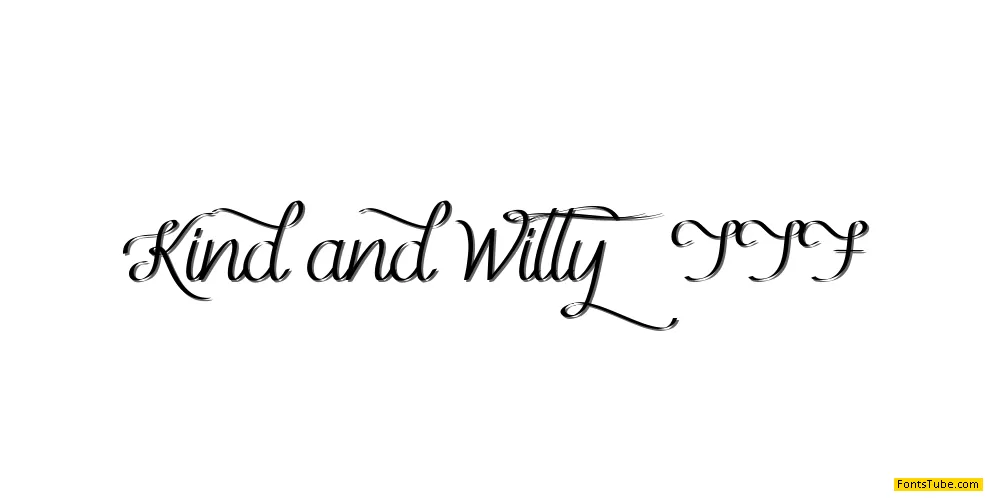 Kind Witty Font