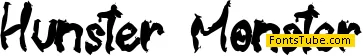 Hunster Monster Font